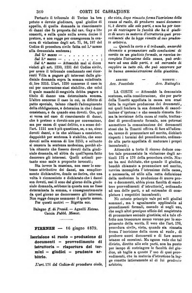 Annali della giurisprudenza italiana raccolta generale delle decisioni delle Corti di cassazione e d'appello in materia civile, criminale, commerciale, di diritto pubblico e amministrativo, e di procedura civile e penale