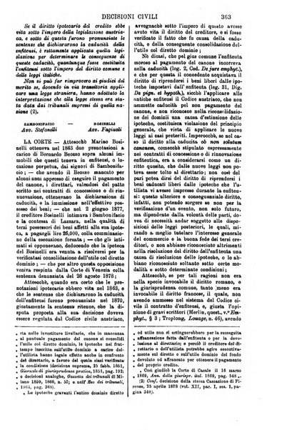 Annali della giurisprudenza italiana raccolta generale delle decisioni delle Corti di cassazione e d'appello in materia civile, criminale, commerciale, di diritto pubblico e amministrativo, e di procedura civile e penale