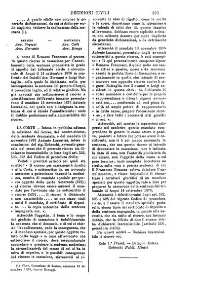 Annali della giurisprudenza italiana raccolta generale delle decisioni delle Corti di cassazione e d'appello in materia civile, criminale, commerciale, di diritto pubblico e amministrativo, e di procedura civile e penale