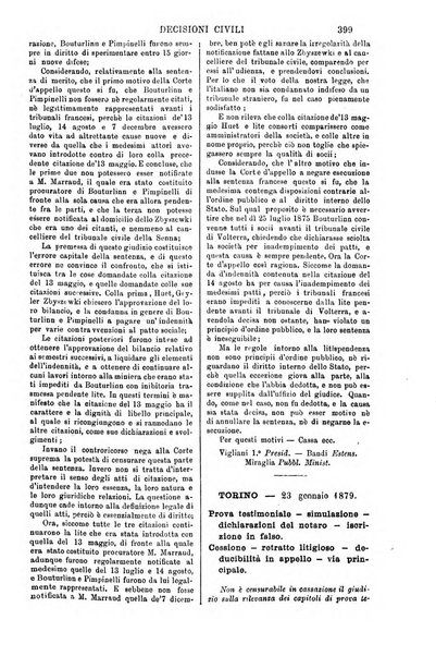 Annali della giurisprudenza italiana raccolta generale delle decisioni delle Corti di cassazione e d'appello in materia civile, criminale, commerciale, di diritto pubblico e amministrativo, e di procedura civile e penale