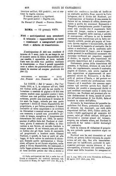 Annali della giurisprudenza italiana raccolta generale delle decisioni delle Corti di cassazione e d'appello in materia civile, criminale, commerciale, di diritto pubblico e amministrativo, e di procedura civile e penale