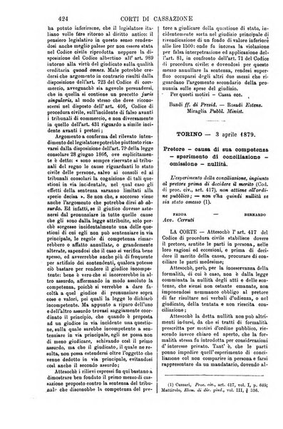 Annali della giurisprudenza italiana raccolta generale delle decisioni delle Corti di cassazione e d'appello in materia civile, criminale, commerciale, di diritto pubblico e amministrativo, e di procedura civile e penale