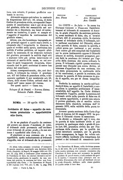 Annali della giurisprudenza italiana raccolta generale delle decisioni delle Corti di cassazione e d'appello in materia civile, criminale, commerciale, di diritto pubblico e amministrativo, e di procedura civile e penale