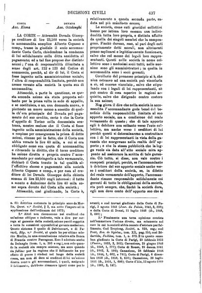 Annali della giurisprudenza italiana raccolta generale delle decisioni delle Corti di cassazione e d'appello in materia civile, criminale, commerciale, di diritto pubblico e amministrativo, e di procedura civile e penale