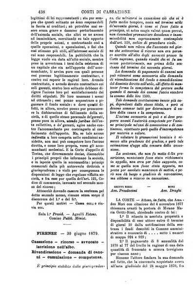 Annali della giurisprudenza italiana raccolta generale delle decisioni delle Corti di cassazione e d'appello in materia civile, criminale, commerciale, di diritto pubblico e amministrativo, e di procedura civile e penale