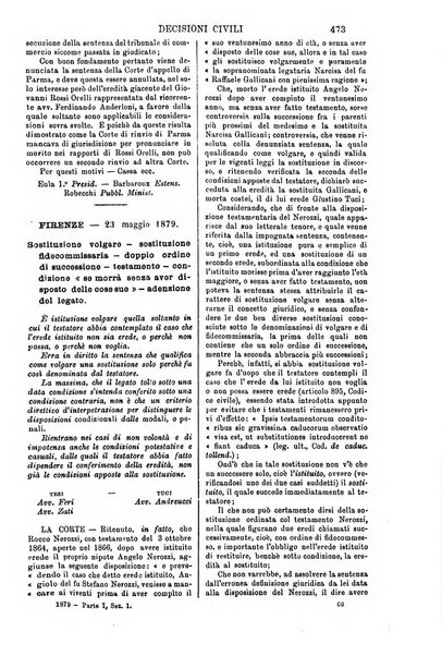 Annali della giurisprudenza italiana raccolta generale delle decisioni delle Corti di cassazione e d'appello in materia civile, criminale, commerciale, di diritto pubblico e amministrativo, e di procedura civile e penale