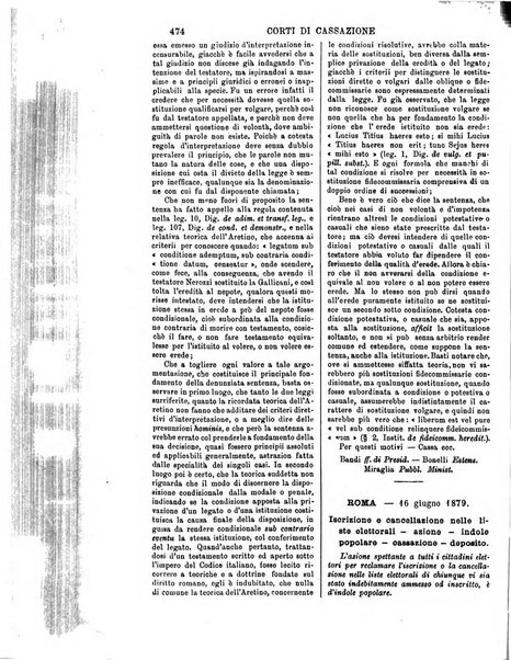 Annali della giurisprudenza italiana raccolta generale delle decisioni delle Corti di cassazione e d'appello in materia civile, criminale, commerciale, di diritto pubblico e amministrativo, e di procedura civile e penale