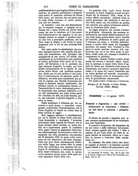 Annali della giurisprudenza italiana raccolta generale delle decisioni delle Corti di cassazione e d'appello in materia civile, criminale, commerciale, di diritto pubblico e amministrativo, e di procedura civile e penale