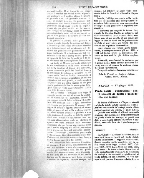 Annali della giurisprudenza italiana raccolta generale delle decisioni delle Corti di cassazione e d'appello in materia civile, criminale, commerciale, di diritto pubblico e amministrativo, e di procedura civile e penale