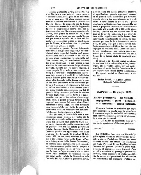 Annali della giurisprudenza italiana raccolta generale delle decisioni delle Corti di cassazione e d'appello in materia civile, criminale, commerciale, di diritto pubblico e amministrativo, e di procedura civile e penale