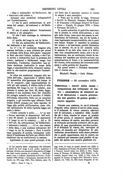 Annali della giurisprudenza italiana raccolta generale delle decisioni delle Corti di cassazione e d'appello in materia civile, criminale, commerciale, di diritto pubblico e amministrativo, e di procedura civile e penale