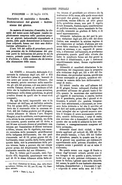 Annali della giurisprudenza italiana raccolta generale delle decisioni delle Corti di cassazione e d'appello in materia civile, criminale, commerciale, di diritto pubblico e amministrativo, e di procedura civile e penale