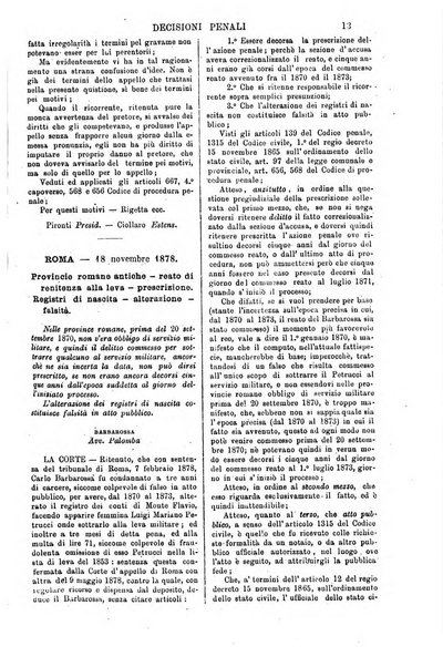 Annali della giurisprudenza italiana raccolta generale delle decisioni delle Corti di cassazione e d'appello in materia civile, criminale, commerciale, di diritto pubblico e amministrativo, e di procedura civile e penale