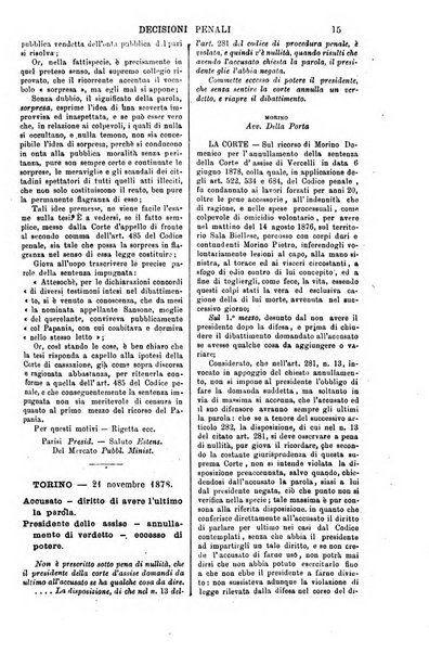 Annali della giurisprudenza italiana raccolta generale delle decisioni delle Corti di cassazione e d'appello in materia civile, criminale, commerciale, di diritto pubblico e amministrativo, e di procedura civile e penale