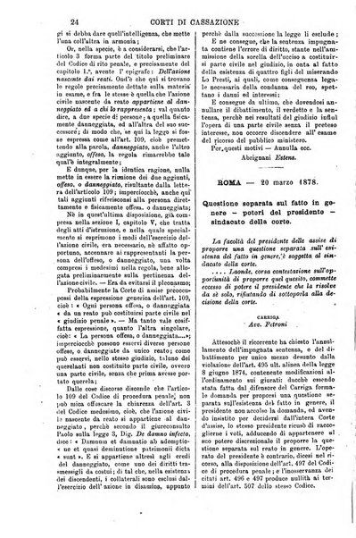 Annali della giurisprudenza italiana raccolta generale delle decisioni delle Corti di cassazione e d'appello in materia civile, criminale, commerciale, di diritto pubblico e amministrativo, e di procedura civile e penale