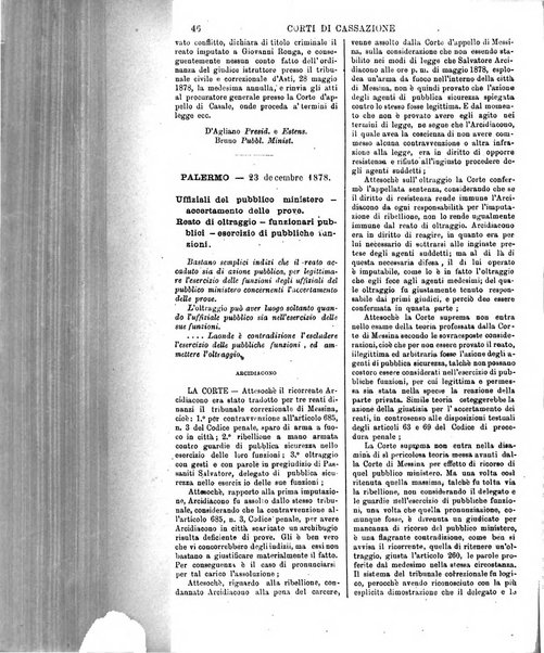 Annali della giurisprudenza italiana raccolta generale delle decisioni delle Corti di cassazione e d'appello in materia civile, criminale, commerciale, di diritto pubblico e amministrativo, e di procedura civile e penale