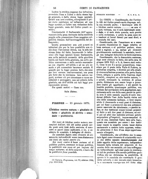 Annali della giurisprudenza italiana raccolta generale delle decisioni delle Corti di cassazione e d'appello in materia civile, criminale, commerciale, di diritto pubblico e amministrativo, e di procedura civile e penale