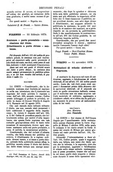 Annali della giurisprudenza italiana raccolta generale delle decisioni delle Corti di cassazione e d'appello in materia civile, criminale, commerciale, di diritto pubblico e amministrativo, e di procedura civile e penale