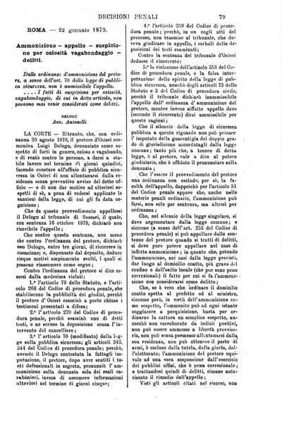 Annali della giurisprudenza italiana raccolta generale delle decisioni delle Corti di cassazione e d'appello in materia civile, criminale, commerciale, di diritto pubblico e amministrativo, e di procedura civile e penale