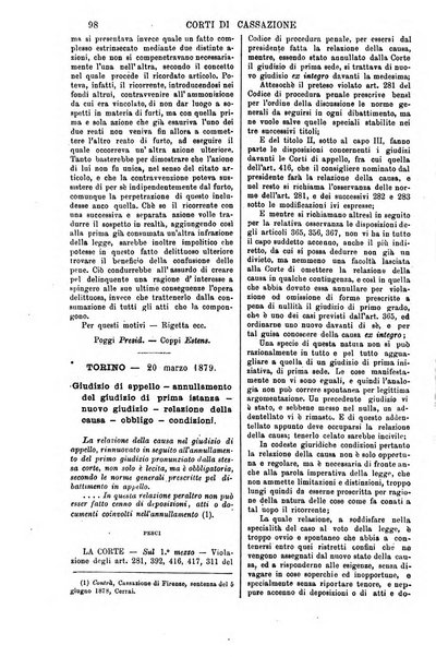 Annali della giurisprudenza italiana raccolta generale delle decisioni delle Corti di cassazione e d'appello in materia civile, criminale, commerciale, di diritto pubblico e amministrativo, e di procedura civile e penale