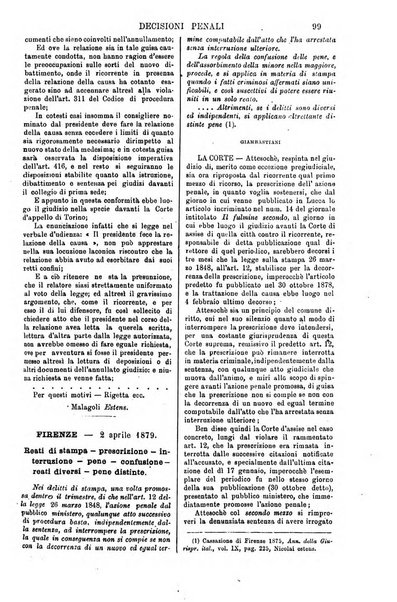 Annali della giurisprudenza italiana raccolta generale delle decisioni delle Corti di cassazione e d'appello in materia civile, criminale, commerciale, di diritto pubblico e amministrativo, e di procedura civile e penale