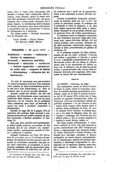 Annali della giurisprudenza italiana raccolta generale delle decisioni delle Corti di cassazione e d'appello in materia civile, criminale, commerciale, di diritto pubblico e amministrativo, e di procedura civile e penale