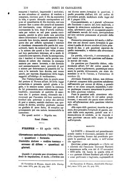 Annali della giurisprudenza italiana raccolta generale delle decisioni delle Corti di cassazione e d'appello in materia civile, criminale, commerciale, di diritto pubblico e amministrativo, e di procedura civile e penale