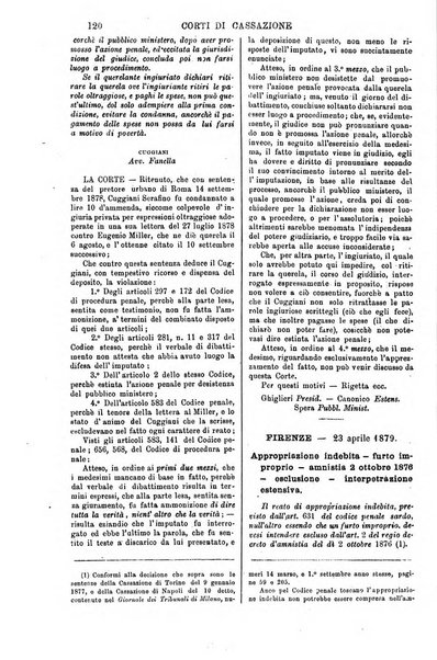 Annali della giurisprudenza italiana raccolta generale delle decisioni delle Corti di cassazione e d'appello in materia civile, criminale, commerciale, di diritto pubblico e amministrativo, e di procedura civile e penale