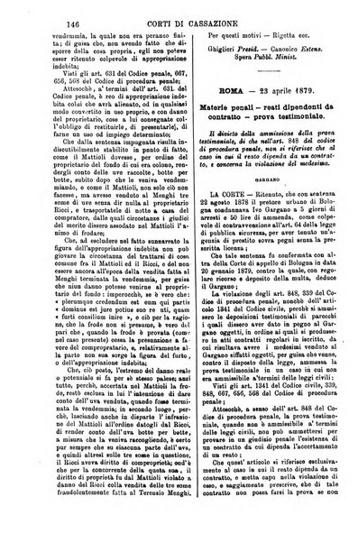 Annali della giurisprudenza italiana raccolta generale delle decisioni delle Corti di cassazione e d'appello in materia civile, criminale, commerciale, di diritto pubblico e amministrativo, e di procedura civile e penale