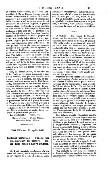 Annali della giurisprudenza italiana raccolta generale delle decisioni delle Corti di cassazione e d'appello in materia civile, criminale, commerciale, di diritto pubblico e amministrativo, e di procedura civile e penale