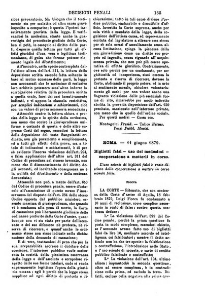 Annali della giurisprudenza italiana raccolta generale delle decisioni delle Corti di cassazione e d'appello in materia civile, criminale, commerciale, di diritto pubblico e amministrativo, e di procedura civile e penale