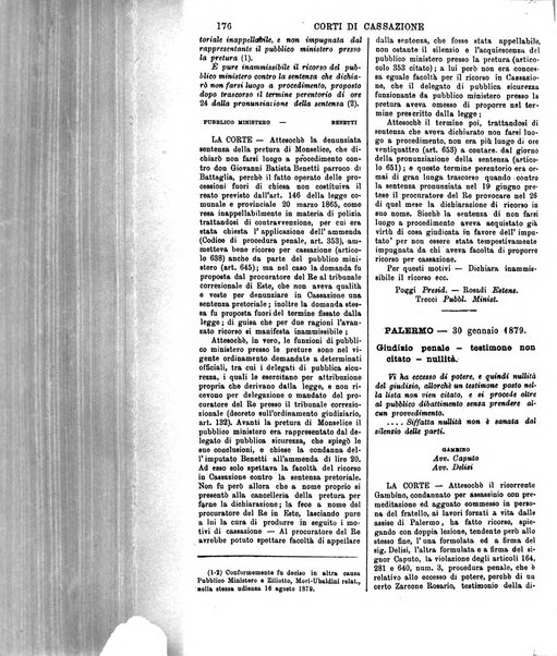 Annali della giurisprudenza italiana raccolta generale delle decisioni delle Corti di cassazione e d'appello in materia civile, criminale, commerciale, di diritto pubblico e amministrativo, e di procedura civile e penale