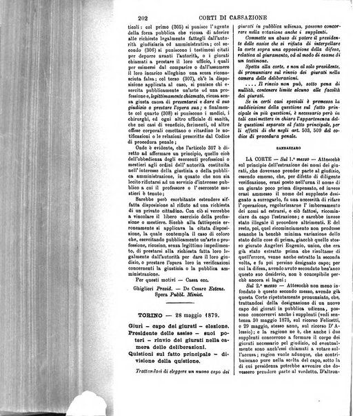 Annali della giurisprudenza italiana raccolta generale delle decisioni delle Corti di cassazione e d'appello in materia civile, criminale, commerciale, di diritto pubblico e amministrativo, e di procedura civile e penale