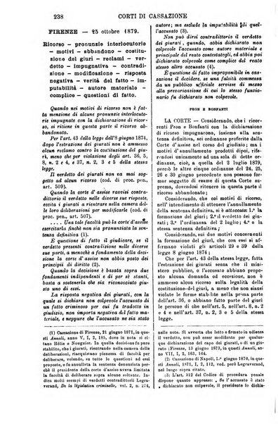 Annali della giurisprudenza italiana raccolta generale delle decisioni delle Corti di cassazione e d'appello in materia civile, criminale, commerciale, di diritto pubblico e amministrativo, e di procedura civile e penale