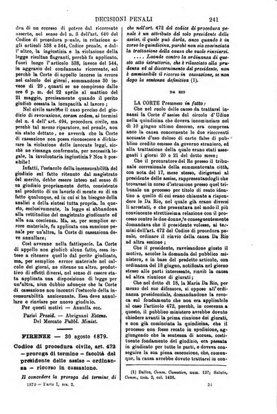 Annali della giurisprudenza italiana raccolta generale delle decisioni delle Corti di cassazione e d'appello in materia civile, criminale, commerciale, di diritto pubblico e amministrativo, e di procedura civile e penale