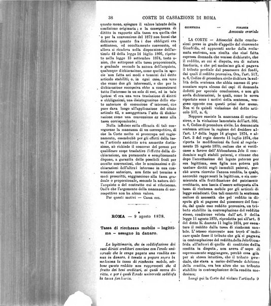 Annali della giurisprudenza italiana raccolta generale delle decisioni delle Corti di cassazione e d'appello in materia civile, criminale, commerciale, di diritto pubblico e amministrativo, e di procedura civile e penale