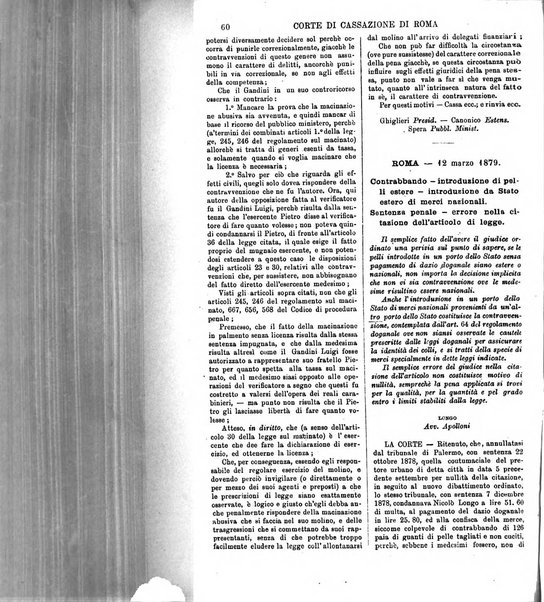 Annali della giurisprudenza italiana raccolta generale delle decisioni delle Corti di cassazione e d'appello in materia civile, criminale, commerciale, di diritto pubblico e amministrativo, e di procedura civile e penale