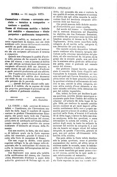 Annali della giurisprudenza italiana raccolta generale delle decisioni delle Corti di cassazione e d'appello in materia civile, criminale, commerciale, di diritto pubblico e amministrativo, e di procedura civile e penale