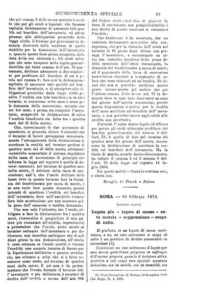 Annali della giurisprudenza italiana raccolta generale delle decisioni delle Corti di cassazione e d'appello in materia civile, criminale, commerciale, di diritto pubblico e amministrativo, e di procedura civile e penale