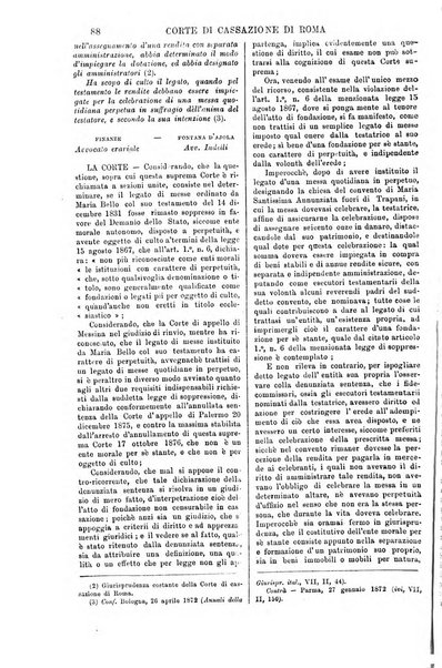 Annali della giurisprudenza italiana raccolta generale delle decisioni delle Corti di cassazione e d'appello in materia civile, criminale, commerciale, di diritto pubblico e amministrativo, e di procedura civile e penale