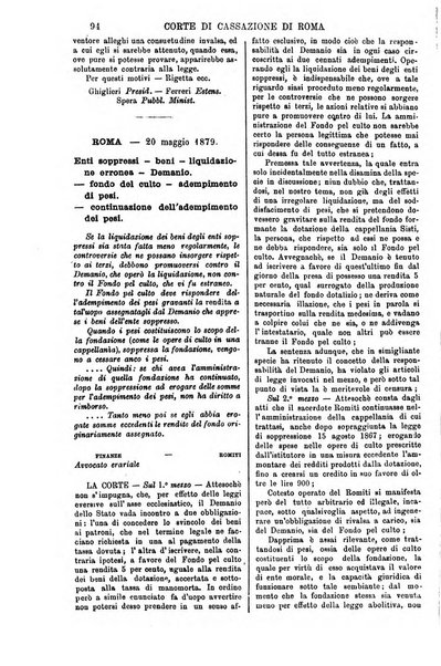 Annali della giurisprudenza italiana raccolta generale delle decisioni delle Corti di cassazione e d'appello in materia civile, criminale, commerciale, di diritto pubblico e amministrativo, e di procedura civile e penale