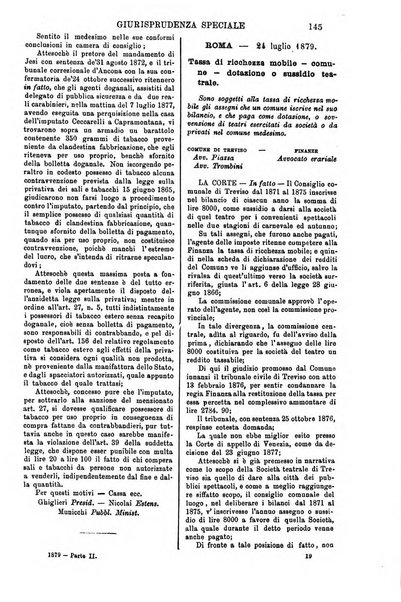 Annali della giurisprudenza italiana raccolta generale delle decisioni delle Corti di cassazione e d'appello in materia civile, criminale, commerciale, di diritto pubblico e amministrativo, e di procedura civile e penale