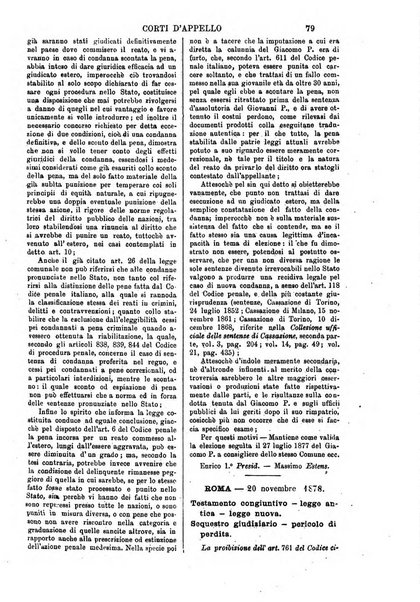 Annali della giurisprudenza italiana raccolta generale delle decisioni delle Corti di cassazione e d'appello in materia civile, criminale, commerciale, di diritto pubblico e amministrativo, e di procedura civile e penale