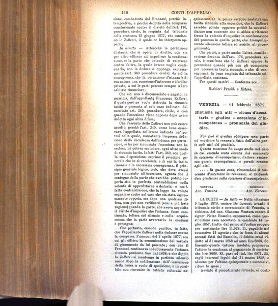 Annali della giurisprudenza italiana raccolta generale delle decisioni delle Corti di cassazione e d'appello in materia civile, criminale, commerciale, di diritto pubblico e amministrativo, e di procedura civile e penale