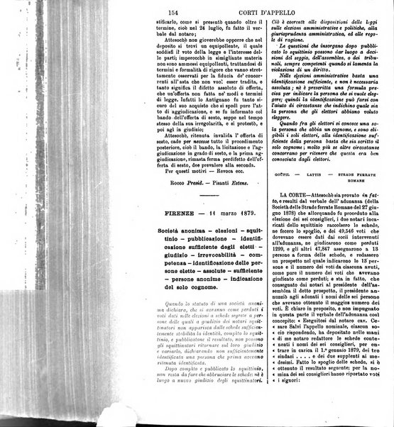 Annali della giurisprudenza italiana raccolta generale delle decisioni delle Corti di cassazione e d'appello in materia civile, criminale, commerciale, di diritto pubblico e amministrativo, e di procedura civile e penale