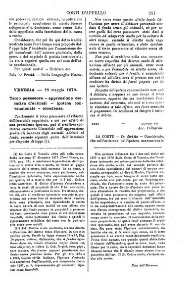 Annali della giurisprudenza italiana raccolta generale delle decisioni delle Corti di cassazione e d'appello in materia civile, criminale, commerciale, di diritto pubblico e amministrativo, e di procedura civile e penale