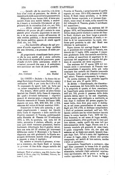 Annali della giurisprudenza italiana raccolta generale delle decisioni delle Corti di cassazione e d'appello in materia civile, criminale, commerciale, di diritto pubblico e amministrativo, e di procedura civile e penale