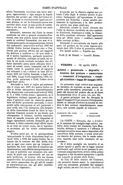 Annali della giurisprudenza italiana raccolta generale delle decisioni delle Corti di cassazione e d'appello in materia civile, criminale, commerciale, di diritto pubblico e amministrativo, e di procedura civile e penale