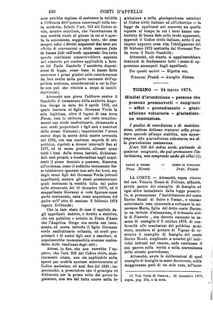 Annali della giurisprudenza italiana raccolta generale delle decisioni delle Corti di cassazione e d'appello in materia civile, criminale, commerciale, di diritto pubblico e amministrativo, e di procedura civile e penale