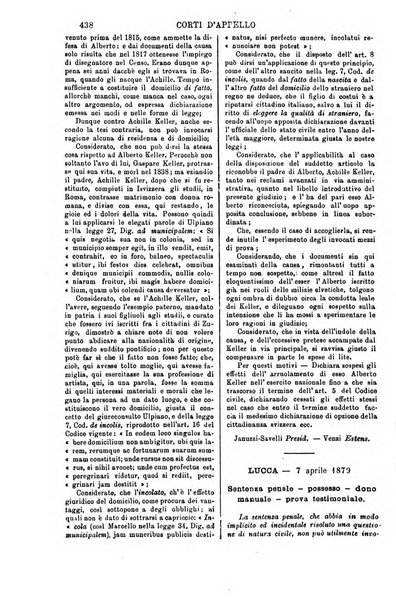 Annali della giurisprudenza italiana raccolta generale delle decisioni delle Corti di cassazione e d'appello in materia civile, criminale, commerciale, di diritto pubblico e amministrativo, e di procedura civile e penale